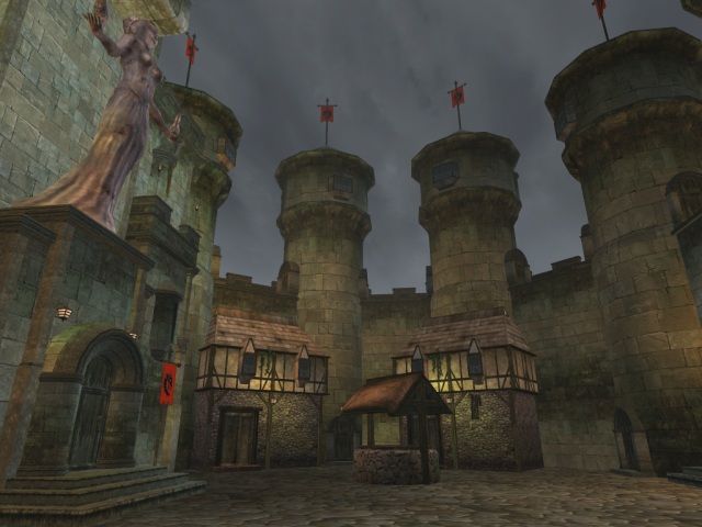 Grazeland Castle, Innenhof